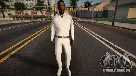 Jizzy em um terno branco para GTA San Andreas