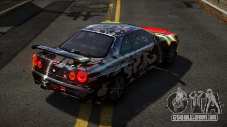 Nissan Skyline R34 Niohashi S12 para GTA 4