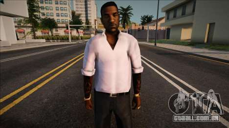 Jizzy em uma camisa branca para GTA San Andreas