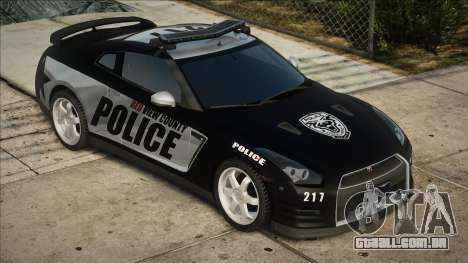 2012 Nissan GT-R R35 Black Edition Police para GTA San Andreas