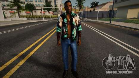 Jizzy em uma camisa havaiana para GTA San Andreas