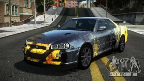 Nissan Skyline R34 Tufusa S8 para GTA 4