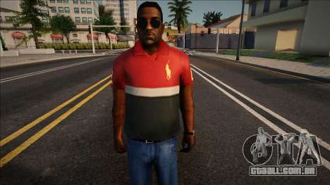 Jizzy em uma roupa de golfe para GTA San Andreas