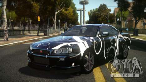 Nissan Skyline R34 Niohashi S3 para GTA 4