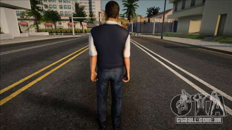 Um jovem de colete e jeans para GTA San Andreas