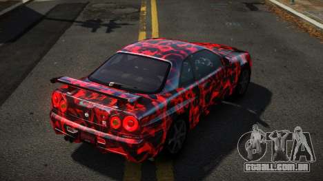 Nissan Skyline R34 Niohashi S6 para GTA 4