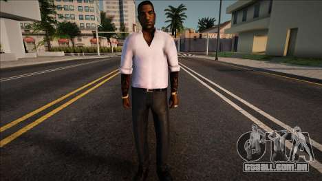 Jizzy em uma camisa branca para GTA San Andreas