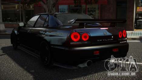 Nissan Skyline R34 Ledrom para GTA 4