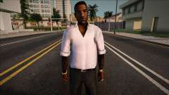 Jizzy em uma camisa branca para GTA San Andreas