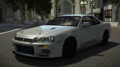 Nissan Skyline R34 Avunezro para GTA 4