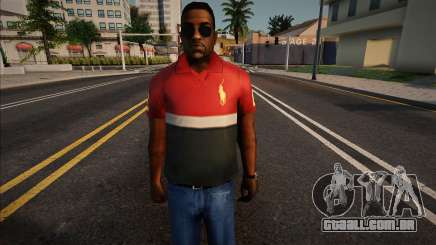 Jizzy em uma roupa de golfe para GTA San Andreas