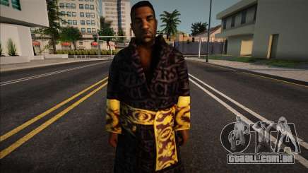 Gizzy em um roupão Versace para GTA San Andreas