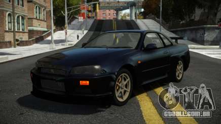 Nissan Skyline R34 Brahmo para GTA 4