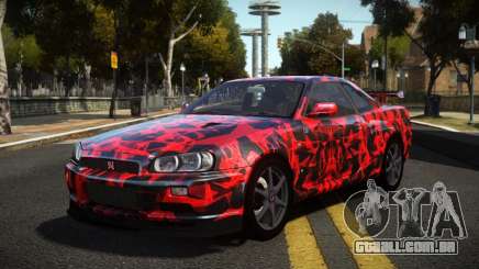 Nissan Skyline R34 Niohashi S6 para GTA 4