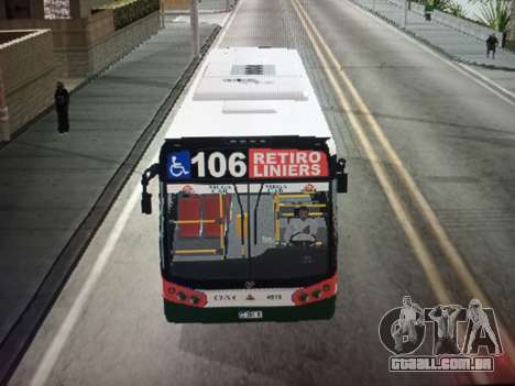 Linha de ônibus 106 para GTA San Andreas