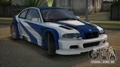 BMW M3 GTR Legends Edition 2006 para GTA San Andreas