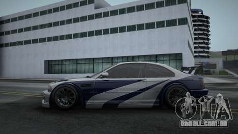BMW M3 GTR (yucelhan) para GTA San Andreas