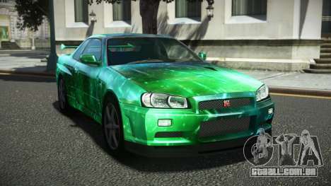 Nissan Skyline R34 Ralokshi S3 para GTA 4