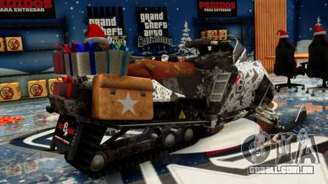 MOTO DE NEVE PARA NATAL para GTA San Andreas