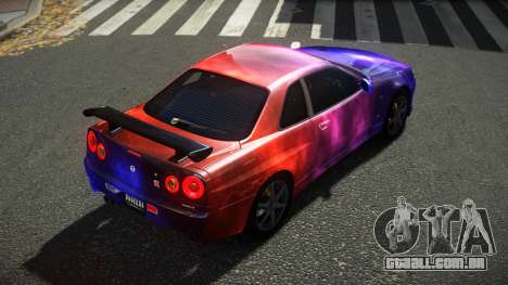Nissan Skyline R34 Ralokshi S4 para GTA 4