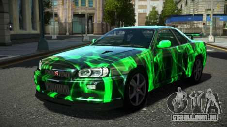 Nissan Skyline R34 Ralokshi S2 para GTA 4