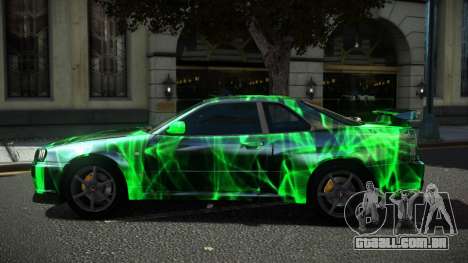Nissan Skyline R34 Ralokshi S2 para GTA 4