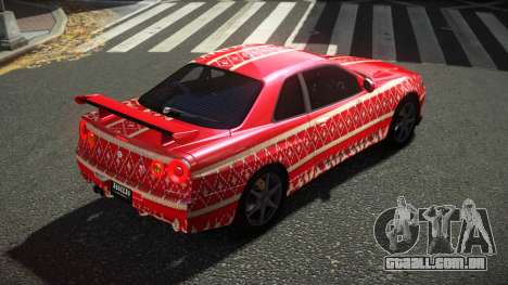 Nissan Skyline R34 Ralokshi S11 para GTA 4