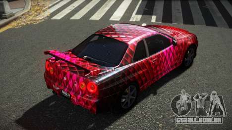 Nissan Skyline R34 Ralokshi S5 para GTA 4