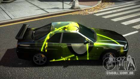 Nissan Skyline R34 Ralokshi S8 para GTA 4