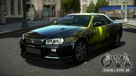 Nissan Skyline R34 Ralokshi S8 para GTA 4