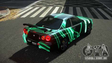 Nissan Skyline R34 Ralokshi S12 para GTA 4