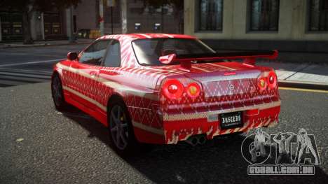 Nissan Skyline R34 Ralokshi S11 para GTA 4