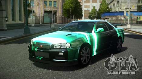 Nissan Skyline R34 Ralokshi S12 para GTA 4