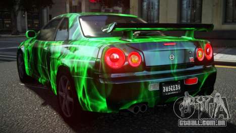 Nissan Skyline R34 Ralokshi S2 para GTA 4