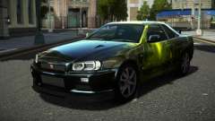 Nissan Skyline R34 Ralokshi S8 para GTA 4