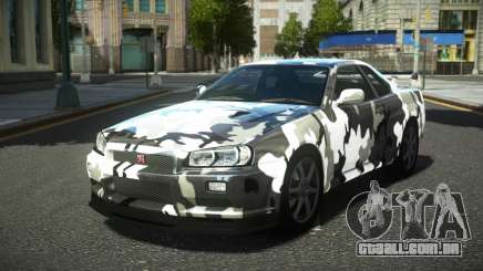 Nissan Skyline R34 Ralokshi S13 para GTA 4