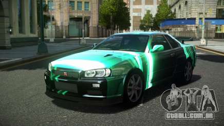 Nissan Skyline R34 Ralokshi S12 para GTA 4