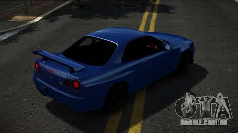 Nissan Skyline R34 Terihos para GTA 4