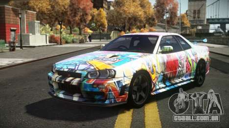 Nissan Skyline R34 Dezro S4 para GTA 4