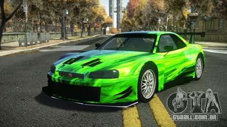 Nissan Skyline R34 Dibofas S3 para GTA 4
