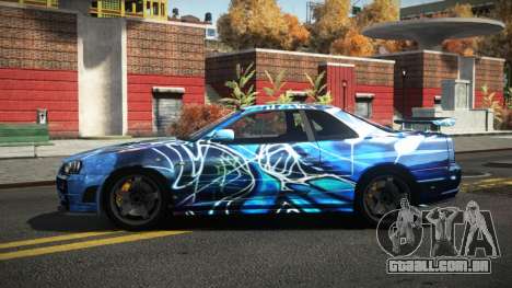 Nissan Skyline R34 Dezro S12 para GTA 4