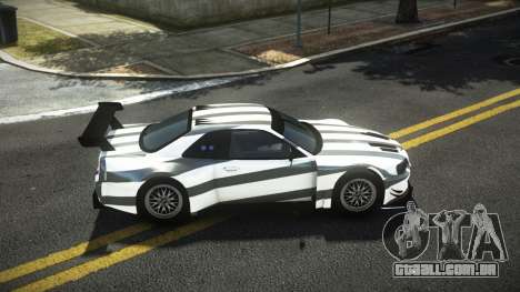 Nissan Skyline R34 Dibofas S1 para GTA 4