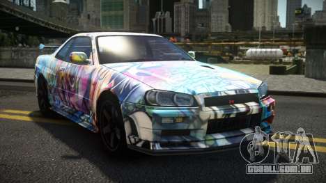 Nissan Skyline R34 Dezro S4 para GTA 4