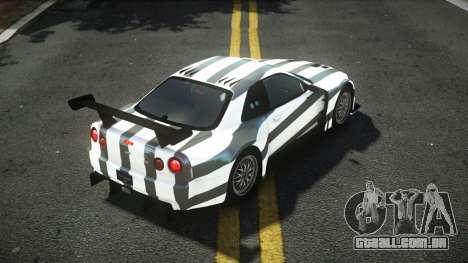 Nissan Skyline R34 Dibofas S1 para GTA 4