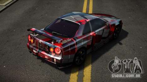 Nissan Skyline R34 Dezro S8 para GTA 4