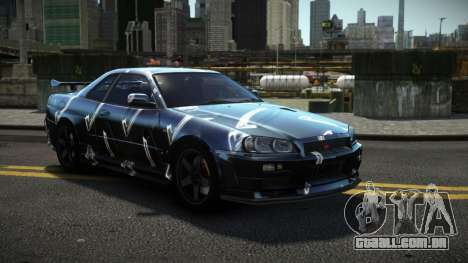 Nissan Skyline R34 Dezro S2 para GTA 4