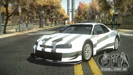 Nissan Skyline R34 Dibofas S1 para GTA 4