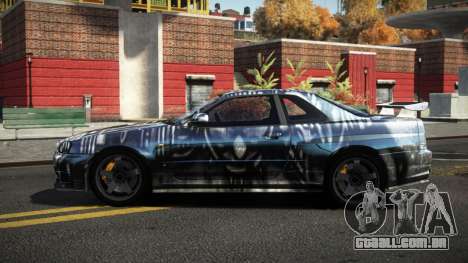 Nissan Skyline R34 Dezro S6 para GTA 4