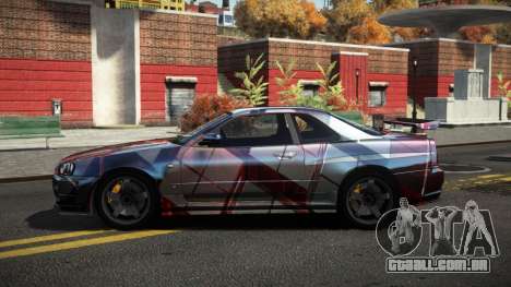 Nissan Skyline R34 Dezro S8 para GTA 4