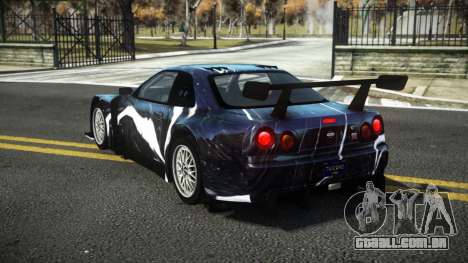 Nissan Skyline R34 Dibofas S6 para GTA 4